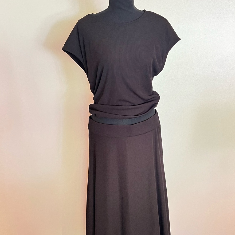 Women’s Two Piece Skirt Set Black - Picture 6 of 16